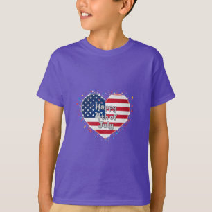 Amerikanische Seele: Klassische 4. Juli Stimmung T-Shirt