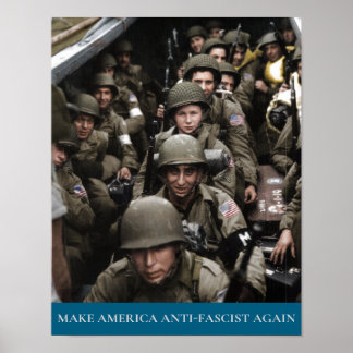 Amerikanische Soldaten des Zweiten Weltkriegs auf  Poster
