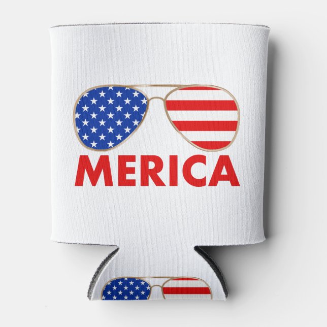 Amerikanische Sonnenbrille Dosenkühler (Vorderseite)