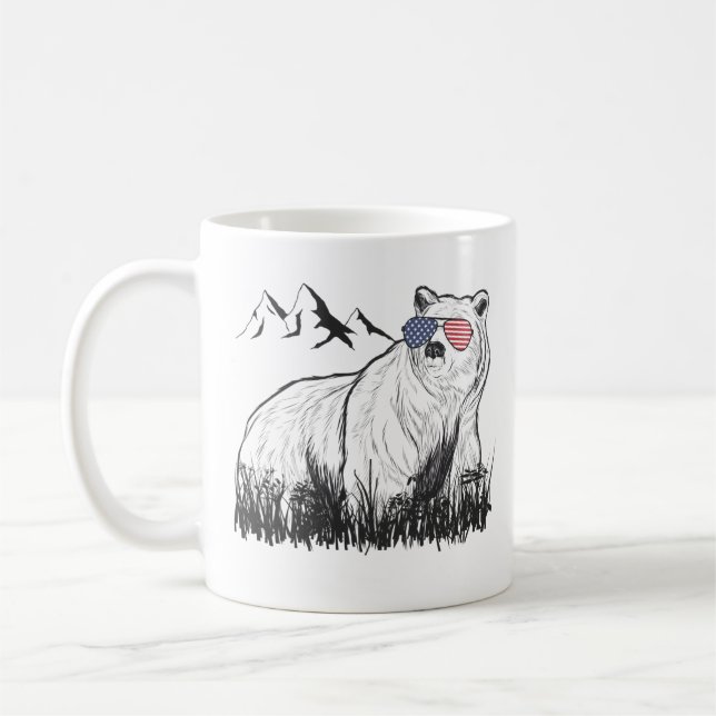 Amerikanische Sonnenbrille Kaffeetasse (Links)
