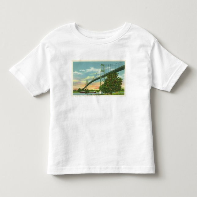 Amerikanische Spanne der internationalen Kleinkind T-shirt (Vorderseite)