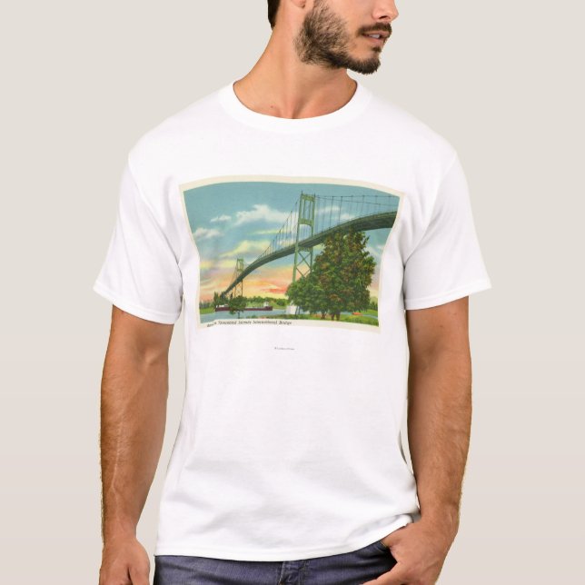 Amerikanische Spanne der internationalen T-Shirt (Vorderseite)