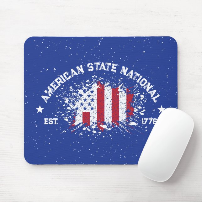 Amerikanische Staat Nationale Friedensflagge Plats Mousepad (Mit Mouse)