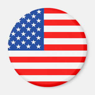 Amerikanische Staaten-Flagge als Symbol Magnet
