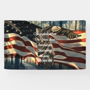 Amerikanische Staatsbürgerschaft Eagle American F Banner