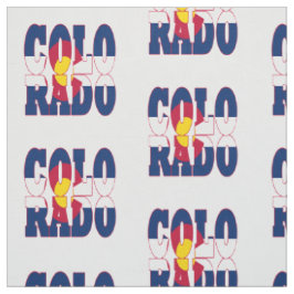 Amerikanische Staatsflagge Colorados Stoff