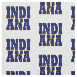 Amerikanische Staatsflagge Indianas Stoff