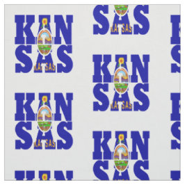 Amerikanische Staatsflagge Kansas Stoff