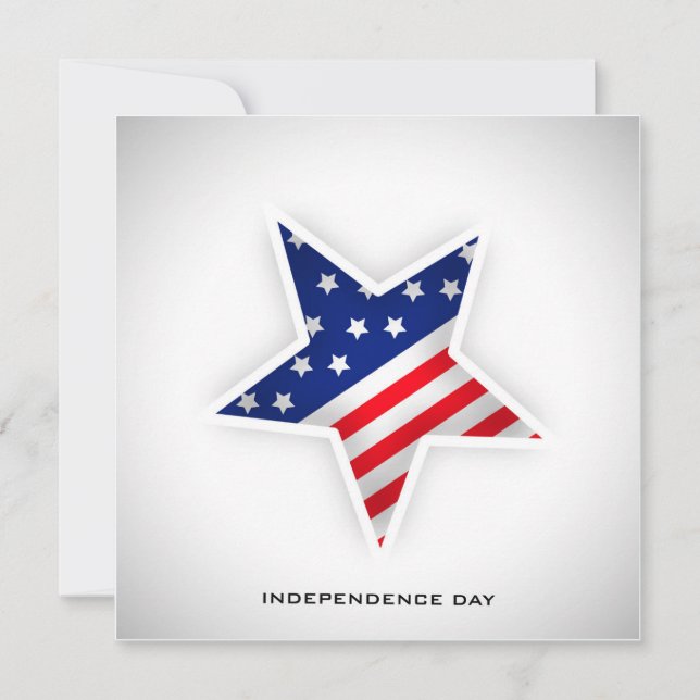 Amerikanische Star 4. Juli-Party Einladungen (Vorderseite)
