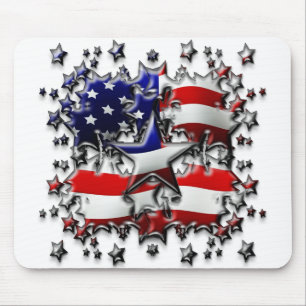 Amerikanische Sterne Mousepad