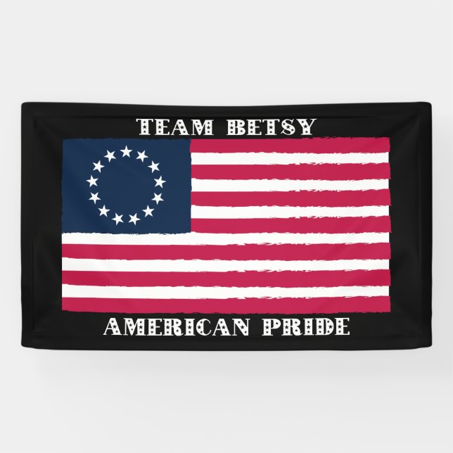 Amerikanische Stolz-Betsy- Rossflagge Banner (Horizontal)