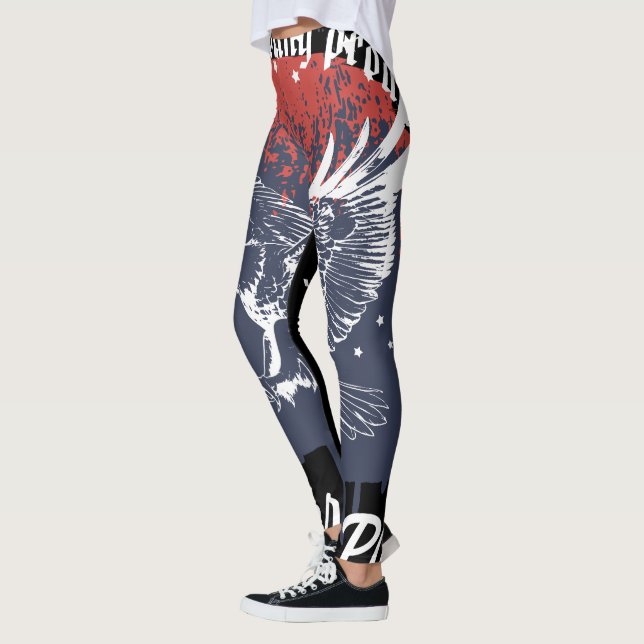 Amerikanische Stolzadler-Leggings Leggings (Links)