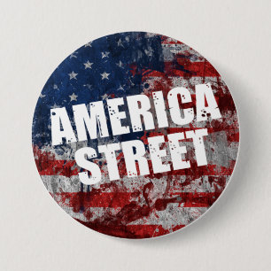 Amerikanische Straße Button