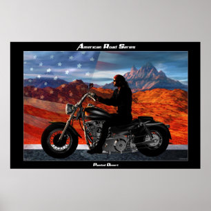 Amerikanische Straßen-Reihe Poster