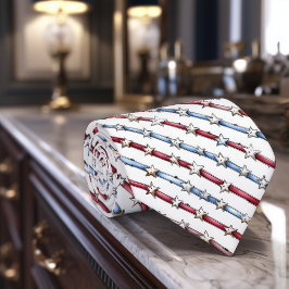 Amerikanische Streifen mit Sternen Krawatte