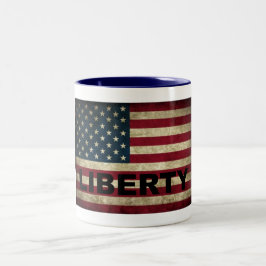 Amerikanische Tasse für Flaggenfreiheit