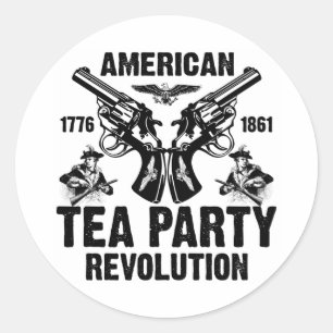 Amerikanische Tee-Party-Revolution Runder Aufkleber