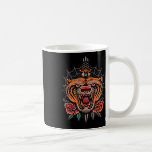 Amerikanische Tiger Tattoo Kaffeetasse