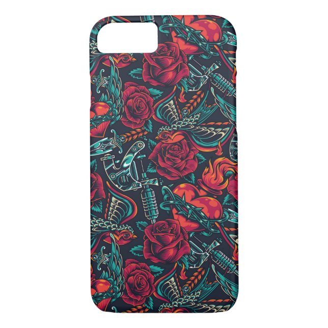 Amerikanische traditionelle Tattoo Case-Mate iPhon Case-Mate iPhone Hülle (Rückseite)