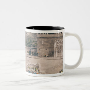 Amerikanische Truppen unter General Doniphan Zweifarbige Tasse