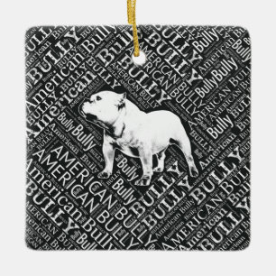Amerikanische Tyrann-Wort-Kunst Keramikornament