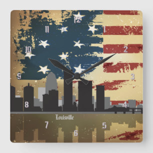 Amerikanische Uhr Louisvilles, Stadt-Stadtbild KY