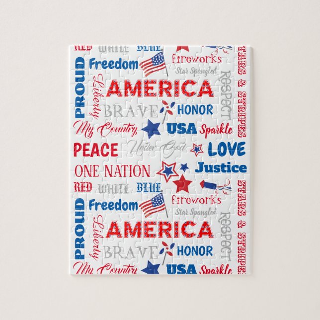 Amerikanische Unabhängigkeitstag Amerika Personali (Vertikal)