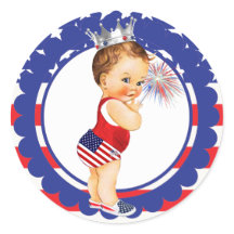 Amerikanische Unabhängigkeitstag Babydusche Aufkle