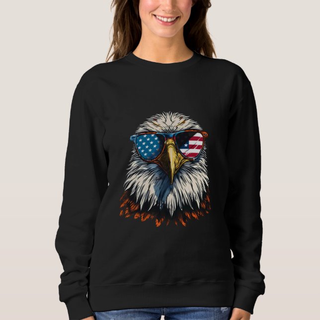 Amerikanische Unabhängigkeitstag Bald Eagle Americ Sweatshirt (Vorderseite)