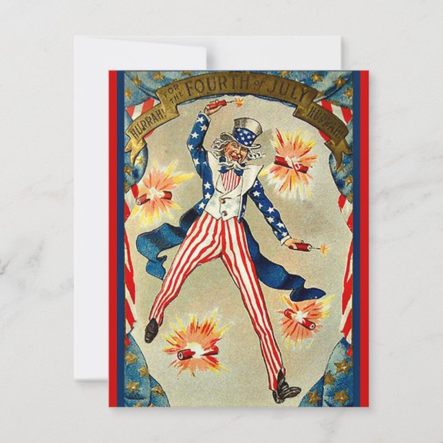 Amerikanische Unabhängigkeitstag Celebration - Unc Karte (Vorderseite)