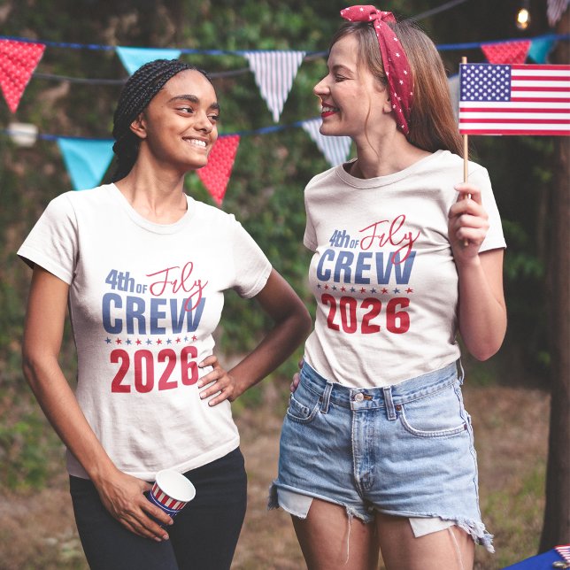 Amerikanische Unabhängigkeitstag Crew T-Shirt (Von Creator hochgeladen)