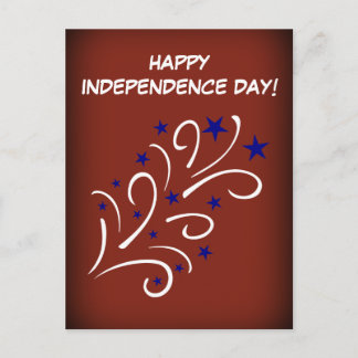 Amerikanische Unabhängigkeitstag Fireworks Postkarte