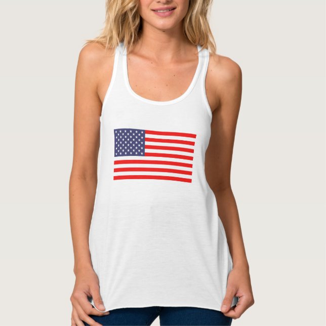 Amerikanische Unabhängigkeitstag Frauenpanzer mit  Tank Top (Vorderseite)