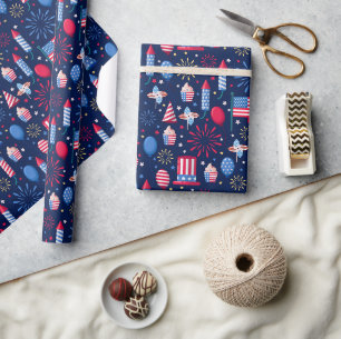 Amerikanische Unabhängigkeitstag Geschenkpapier