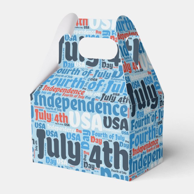Amerikanische Unabhängigkeitstag Geschenkschachtel (Vorderseite)