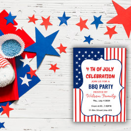 Amerikanische Unabhängigkeitstag GRILLEN Party Einladung