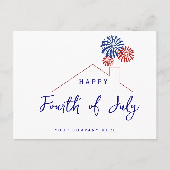 Amerikanische Unabhängigkeitstag Independence Day  Postkarte (Vorderseite)