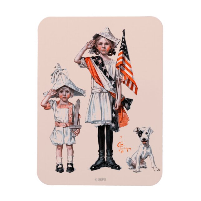 Amerikanische Unabhängigkeitstag Magnet (Vertikal)