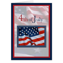 Amerikanische Unabhängigkeitstag mit Flaggenkarte