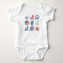 Amerikanische Unabhängigkeitstag mit Stil! Baby Strampler