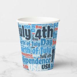 Amerikanische Unabhängigkeitstag Pappbecher