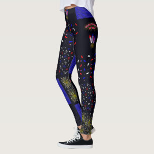 Amerikanische Unabhängigkeitstag Patchwork Pattern Leggings
