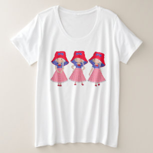 Amerikanische Unabhängigkeitstag Plus Size T - Shi Große Größe T-Shirt
