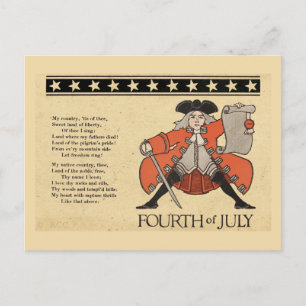 Amerikanische Unabhängigkeitstag Postkarte