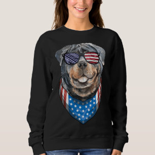 Amerikanische Unabhängigkeitstag Rottie American F Sweatshirt