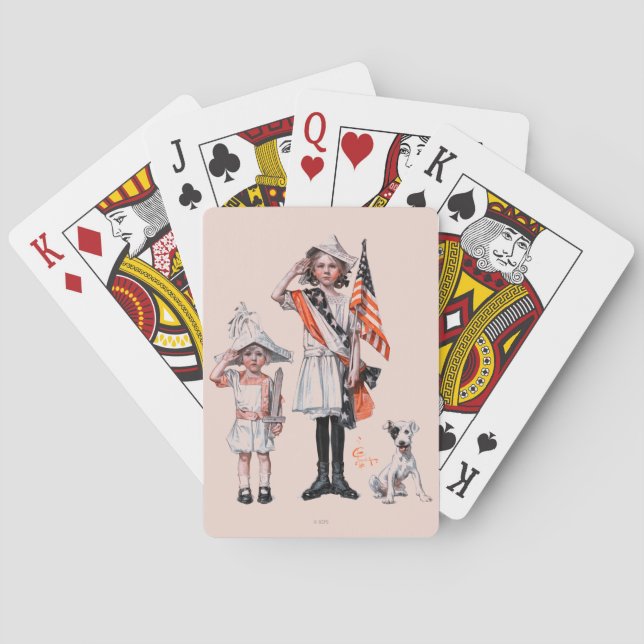 Amerikanische Unabhängigkeitstag Spielkarten (Rückseite)