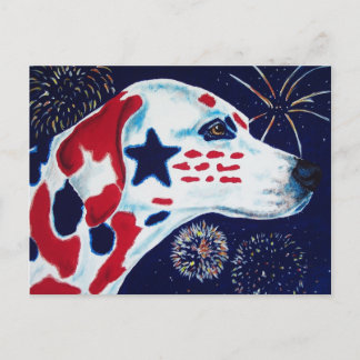 Amerikanische Unabhängigkeitstag Star Spangled Dal Postkarte