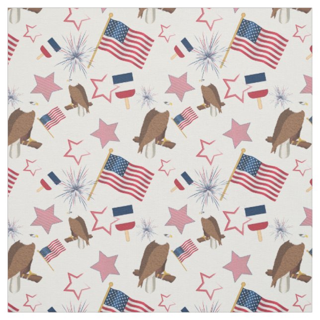 Amerikanische Unabhängigkeitstag Stoff (Muster)