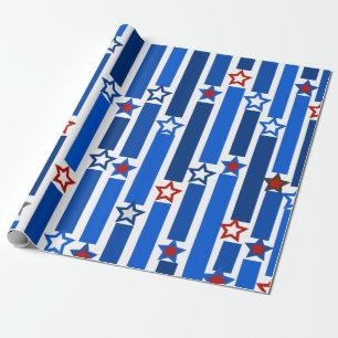 Amerikanische Unabhängigkeitstag US Flagge Geschenkpapier