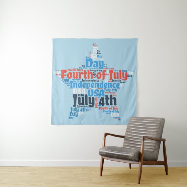 Amerikanische Unabhängigkeitstag Wandteppich (Beispiel)